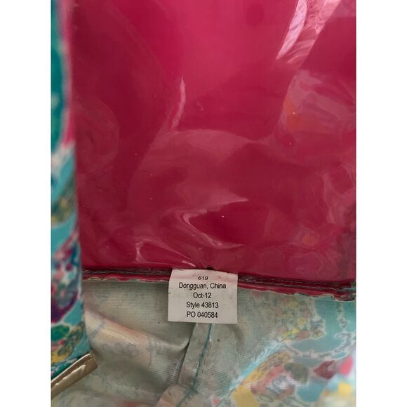 Lilly Pulitzer In The Beginning Gold Sparkle Tote Bag – Gold Sequin Trim - Picture 11 of 16